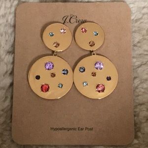 J crew glitter earrings